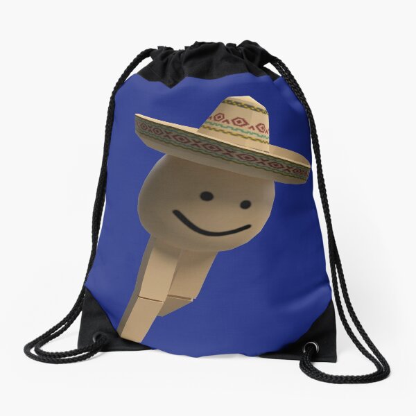 Roblox Tpose Noob Dank Meme Drawstring Bag By Smoothnoob Redbubble - bag hat roblox
