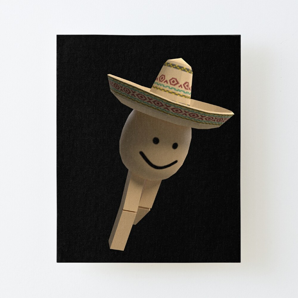 Roblox Funny Poco Loco Egg With Legs Meme Mounted Print By Smoothnoob Redbubble - straw hat roblox