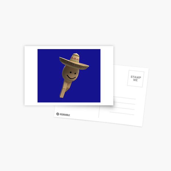 Tpose Roblox Dank Meme Postcard By Smoothnoob Redbubble - roblox noodle hat get my robux