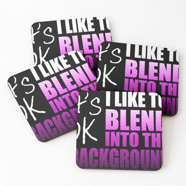 Item preview, It's OK I like to blend into the background - introvert t-shirt pink designed and sold by DebbieT68.