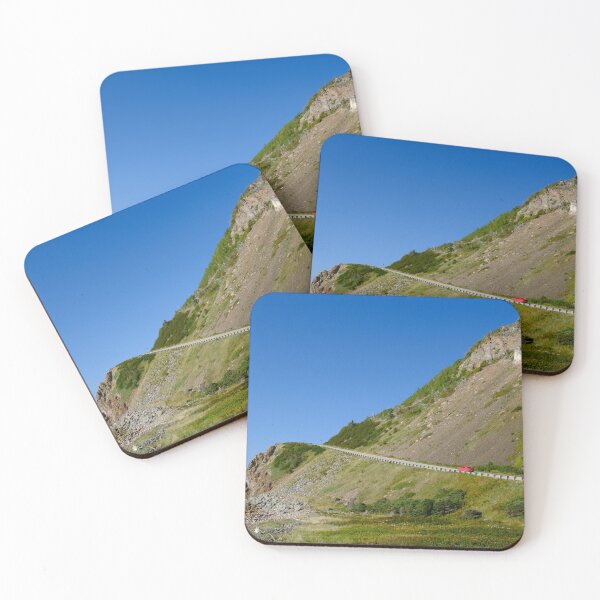 Item preview, Cape Breton Island, Nova Scotia : Red car on the picturesque Cabot Trail road designed and sold by VadimK.