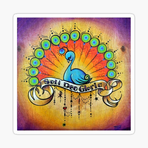 Peacock Sola Sticker