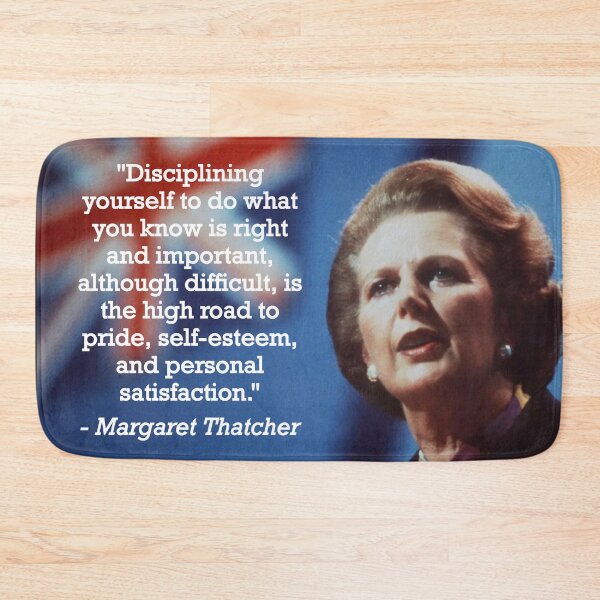 Item preview, Margaret Thatcher Self Discipline Quote designed and sold by JackCurtis1991.