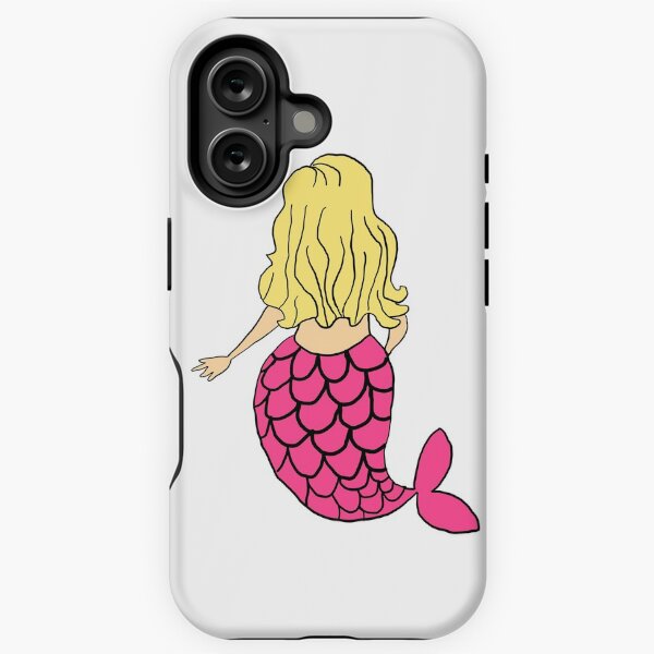 Little Mermaid Pink Blonde iPhone Tough Case