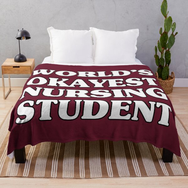 Item preview, World's Okayest Nursing Student - Nurses Apparel designed and sold by LazyMillenial.
