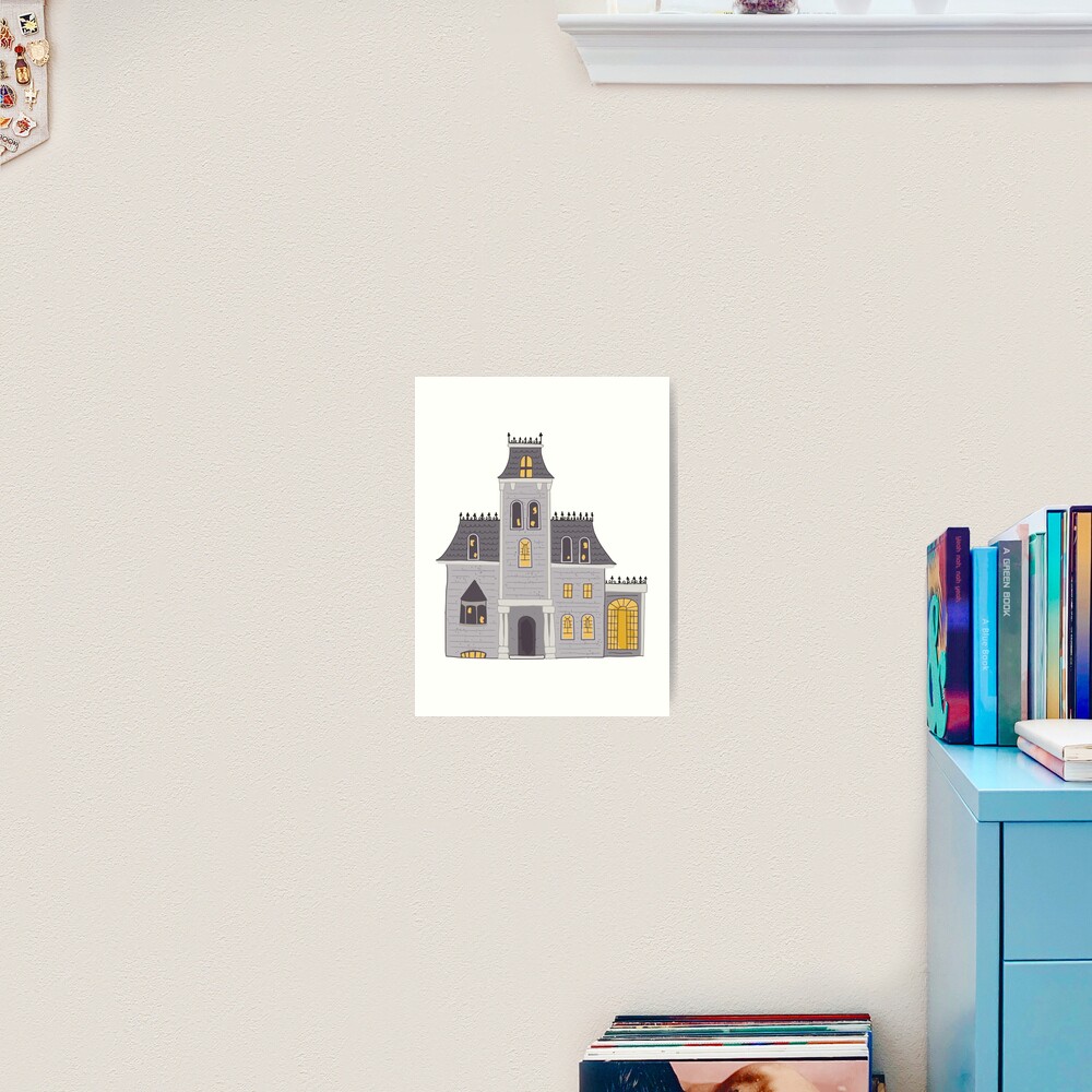Download Addams Family House Art Print By Candaceneal Redbubble