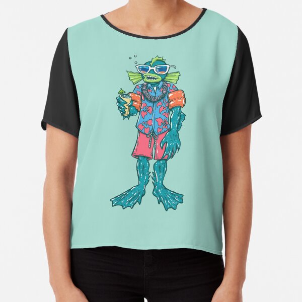 Pool Party Merman Chiffon Top