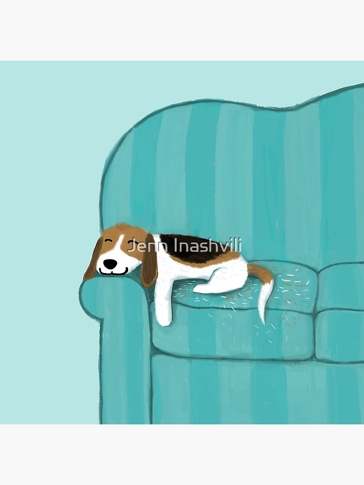 Happy Couch Dog | Cute Beagle by ShortCoffee