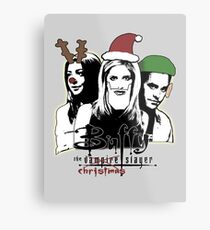 Buffy the Christmas Slayer! Metal Print