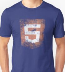 HTML5 Logo Distressed Unisex T-Shirt