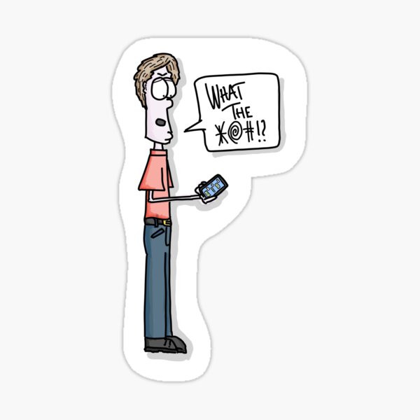 What the What? Glossy Sticker
