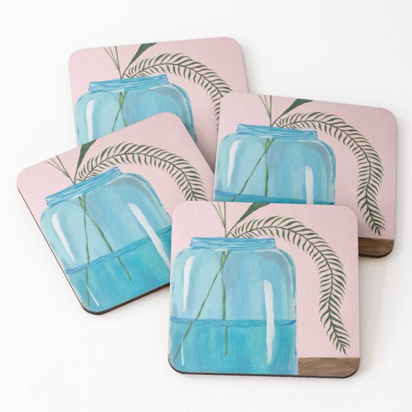 Item preview, Acrylic painting of plants in a jar  designed and sold by alexisslopez.