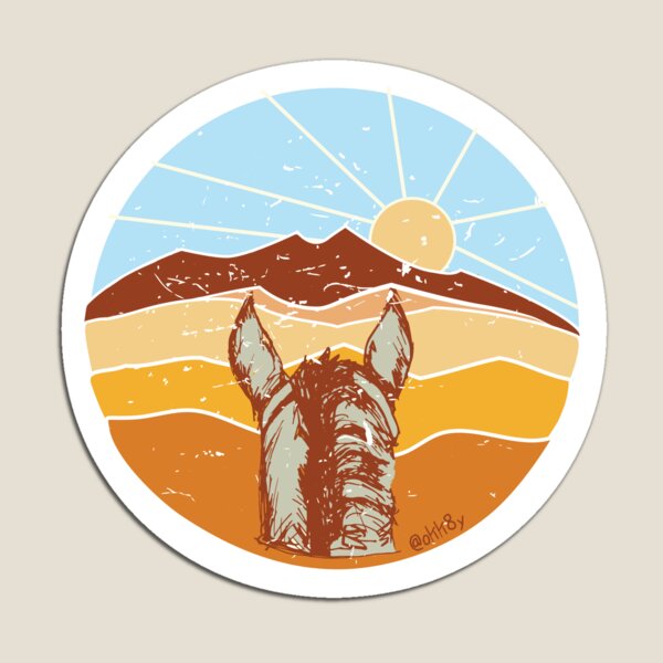 Desert Western Sticker Magnet