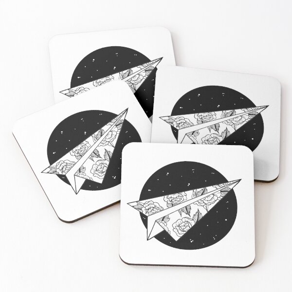 Item preview, Paper Plane Floral Tattoo Design designed and sold by Tara Margolis.