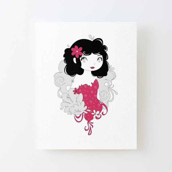 Miss Peronelle Canvas Mounted Print