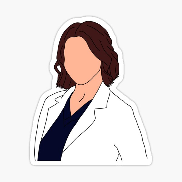 Amelia Shepherd Outline Sticker