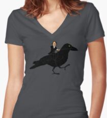 Poe and Raven Women's Fitted V-Neck T-Shirt