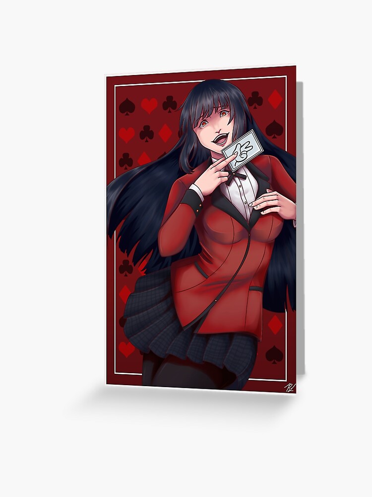 Kakegurui - Yumeko Jabami cards anime Greeting Card for Sale by