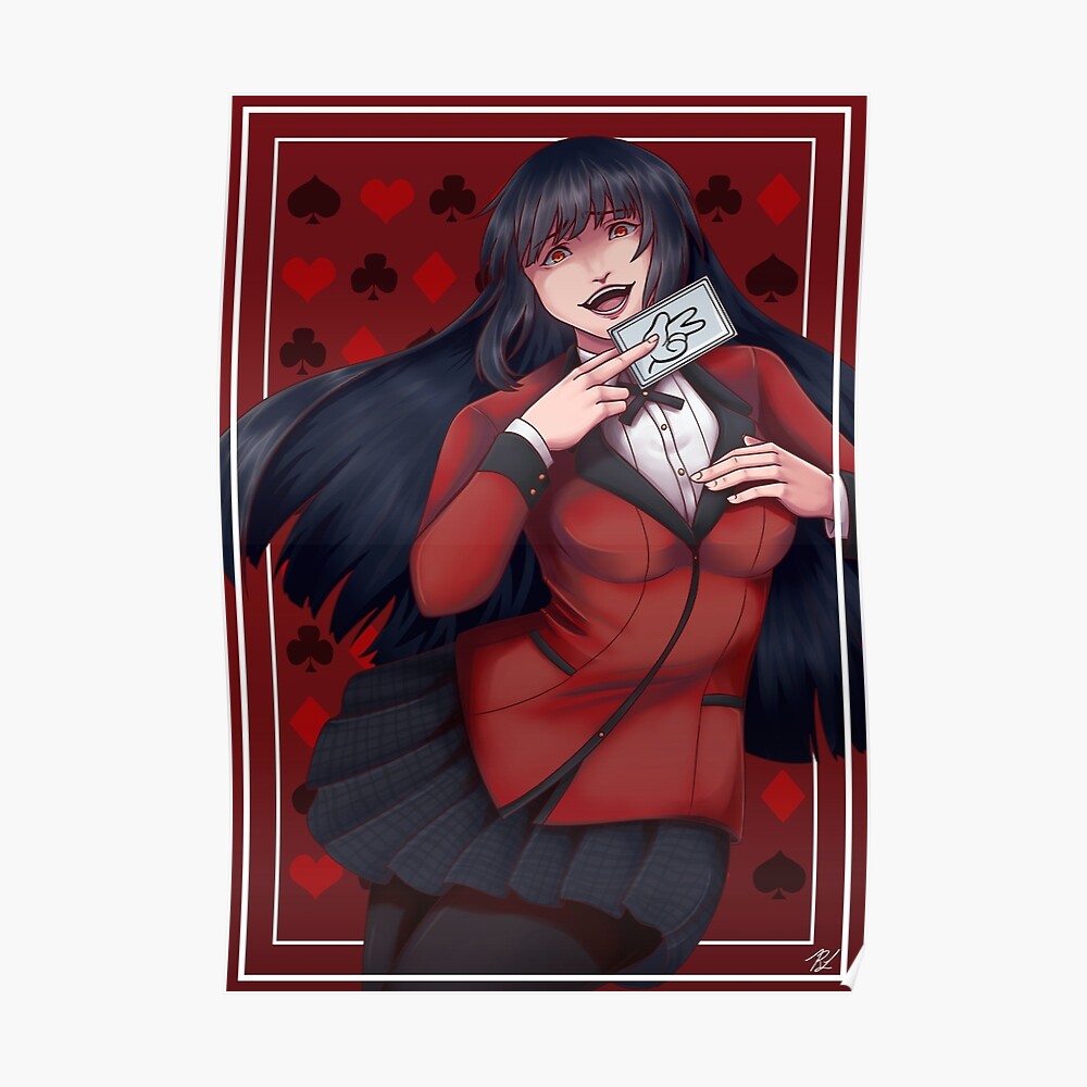 Kakegurui Jabami Yumeko Art Print By Numuik Redbubble