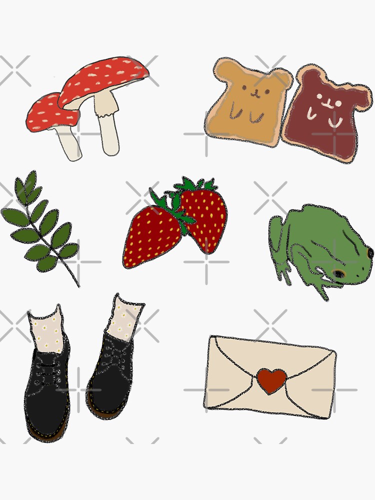 cottagecore sticker pack Sticker for Sale by Ranp