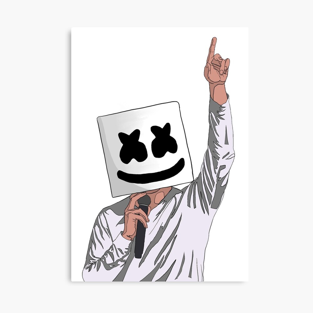 Marshmello drawing by Steven Zimmer on Dribbble