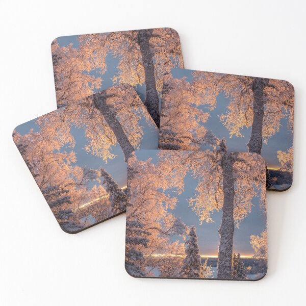 Item preview, The Golden Sunlight Snowy Trees designed and sold by Ian Christopher.