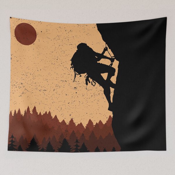 Item preview, Vintage Retro Mountain Rock Climbing Climber Bouldering 70s designed and sold by merchzy.