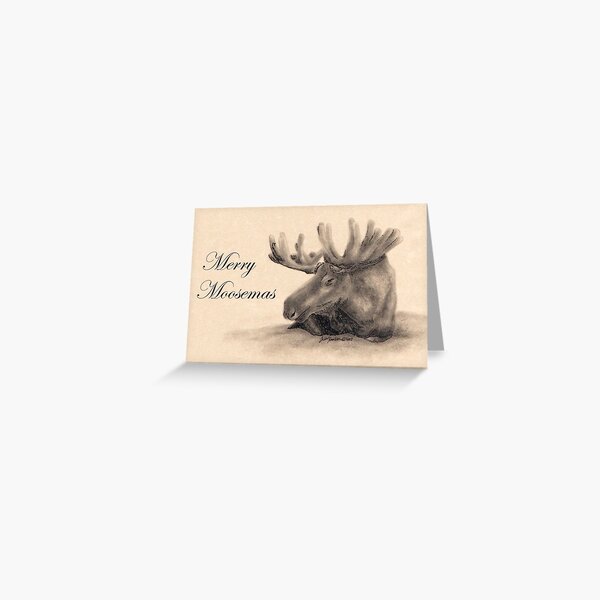 Merry Moosemas Greeting Card