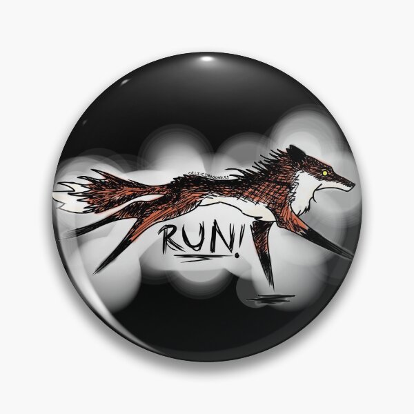 Item preview, Run! Demon Fox (Colour Version)  designed and sold by CelticDragoness.