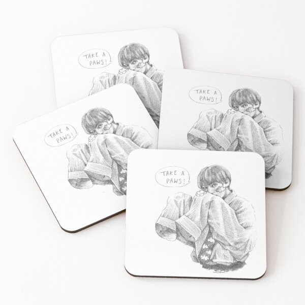 Item preview, " Take a paws!" Taehyung designed and sold by SyndromeofArt.