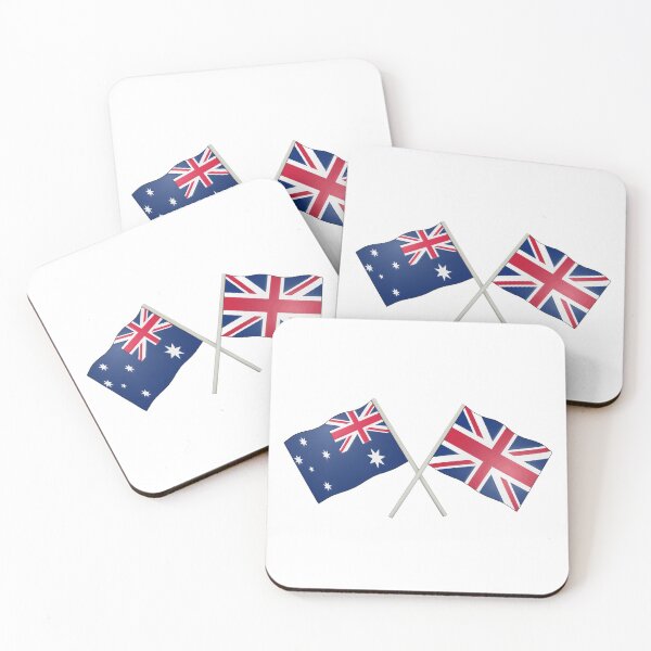 Item preview, Australian & United Kingdom Flags designed and sold by Aussieizzy.