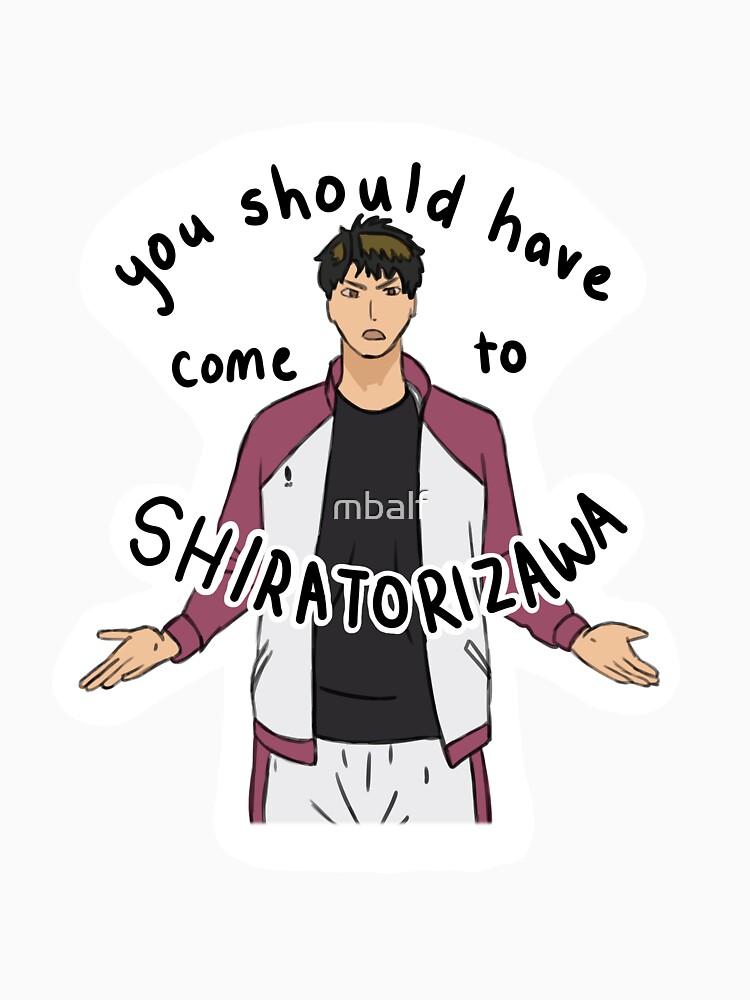you should have come to shiratorizawa shirt