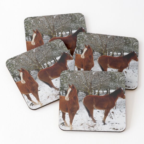 Item preview, Horses in the snow in Golan Heights Israel designed and sold by Matan Hirsch.