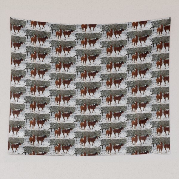 Item preview, Horses in the snow in Golan Heights Israel designed and sold by Matan Hirsch.