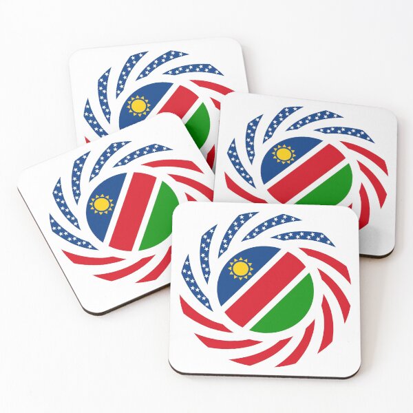 Item preview, Namibian American Multinational Patriot Flag Series designed and sold by Carbon-Fibre Media.