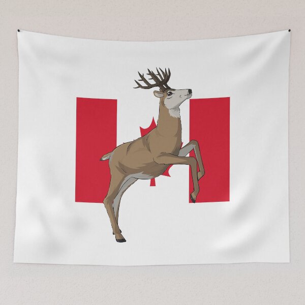 Item preview, Mule Deer Patriotic Canada Day designed and sold by Nosek1ng.
