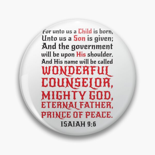 Item preview, Isaiah 9:6 designed and sold by plushism.