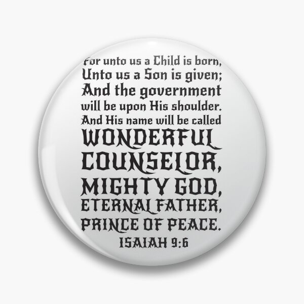 Item preview, Isaiah 9:6 designed and sold by plushism.