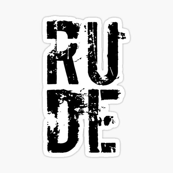 RUDE Sticker