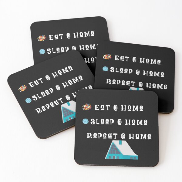 Item preview, Lets get Stronger Together - Eat Sleep Repeat at Home Gift designed and sold by PupnkittyMania ⭐⭐⭐⭐⭐.
