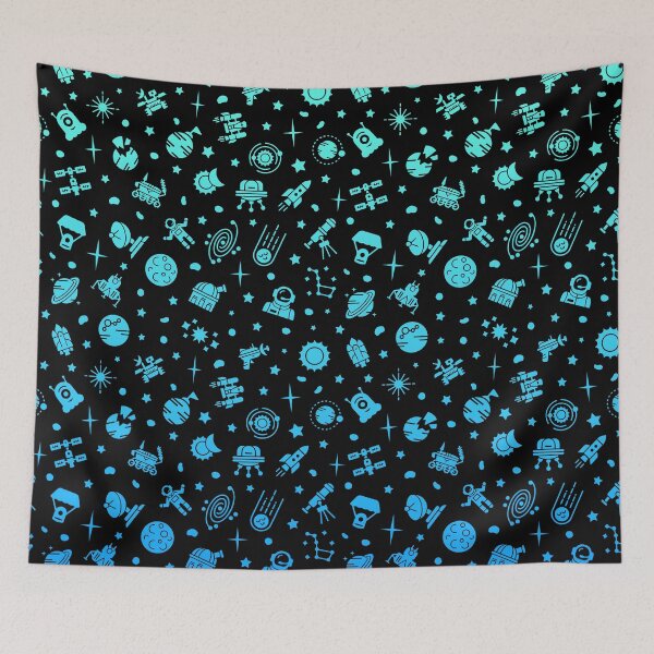 Item preview, Space Collage 1 - Filled - Azure Fade designed and sold by Wizzles Emporium.