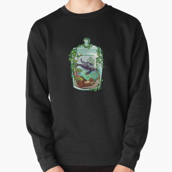 Whale Plant Terrarium Pullover Sweatshirt