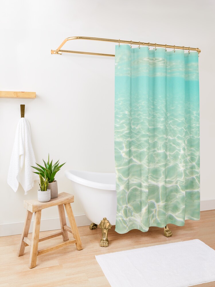 Alternate view of Bora Bora Underwater Shower Curtain