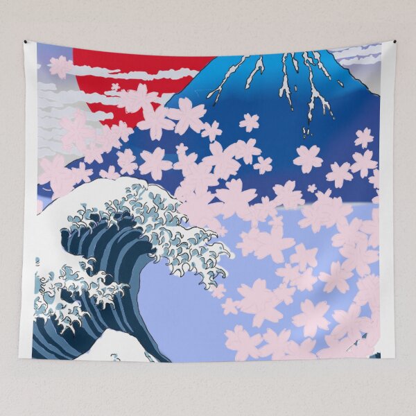 Item preview, Cherry blossom wave designed and sold by duckyboi27.