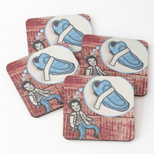 Item preview, Elvis the Cat Blue Suede Shoes Keep Goin' designed and sold by RachelAlbang.