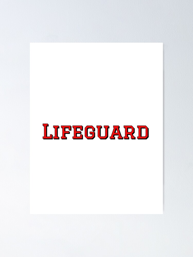 Thumbnail 1 of 3, Poster, Lifeguard Sticker designed and sold by trqffic.