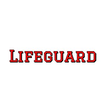 Artwork thumbnail, Lifeguard Sticker by trqffic