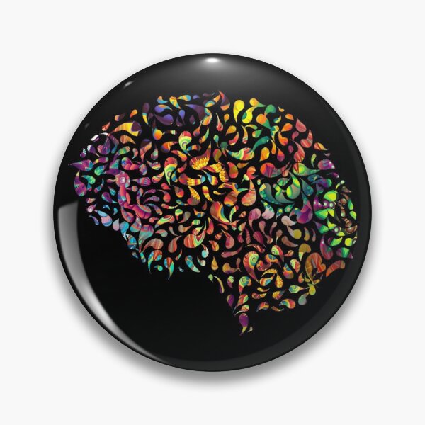 Artikelvorschau, Cortical Mandala 1 (auf Schwarz) [Brain Drops Series] entworfen und verkauft von ColorfulCortex.