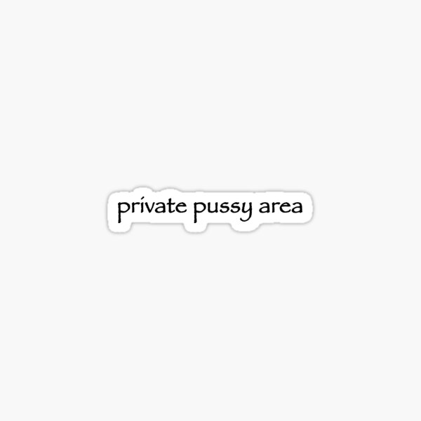 Private Pussy Area Sticker