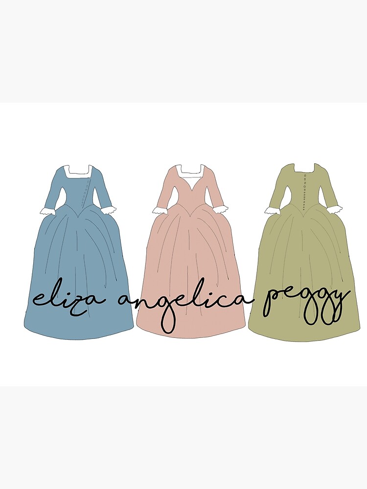 Alexander Hamilton Poster Hamilton Schuyler Sisters Drawing